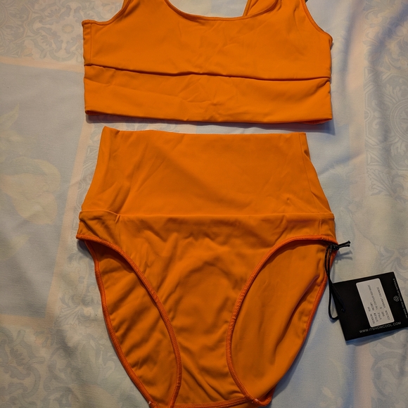 Orange Two-Piece Swimsuit Set - Picture 7 of 7